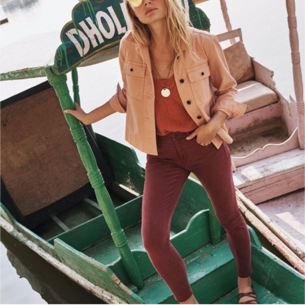 Burgundy Madewell Jeans Sz 28